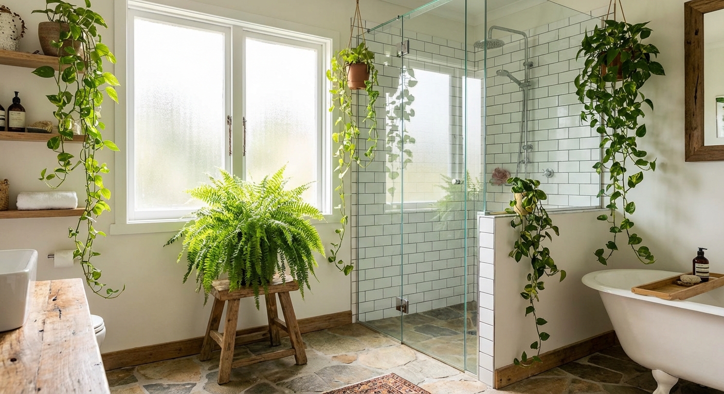 7 Humidity-Loving Houseplants for Your Bathroom