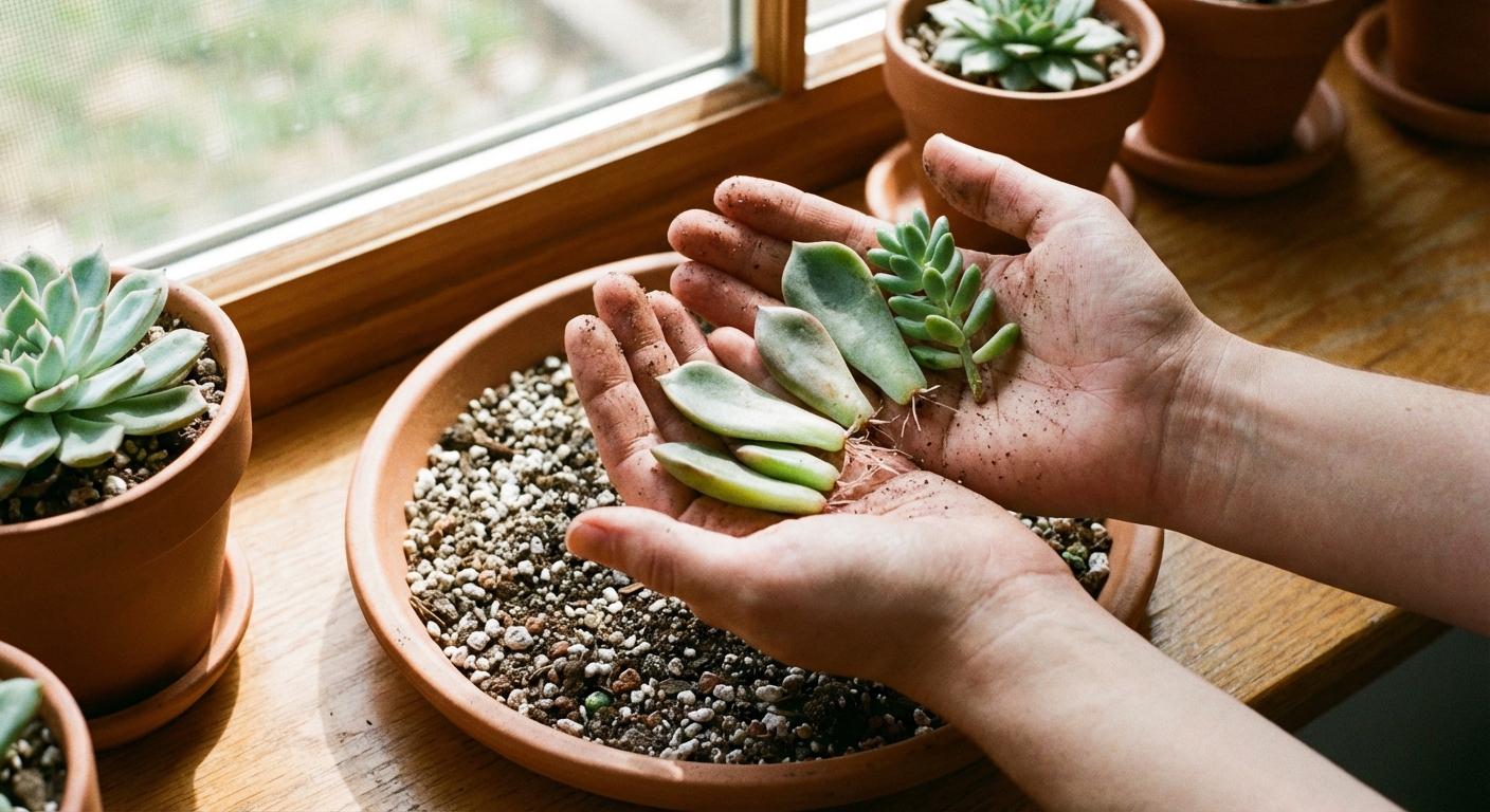 Propagate Succulents from Leaves and Cuttings