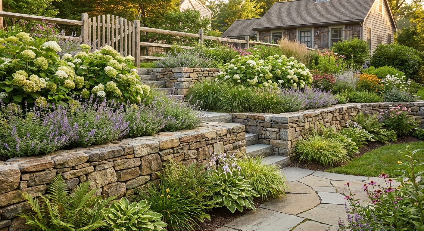 Sloped Yard Landscaping: Terraces and Retaining Walls
