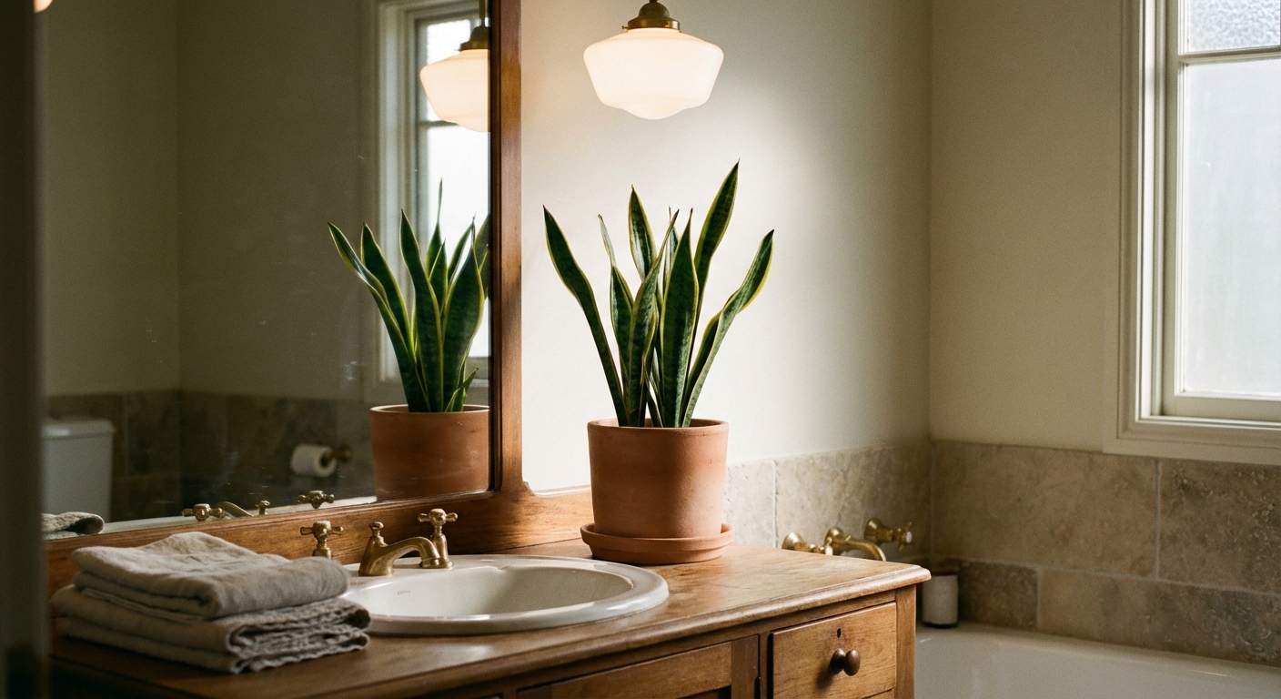 10 Low-Light Houseplants for Windowless Bathrooms and Offices