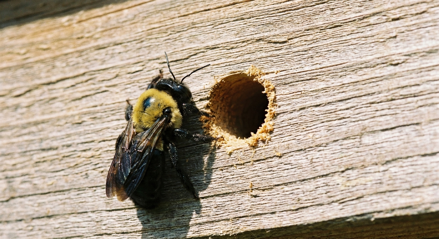 Featured image for Deter Carpenter Bees Naturally
