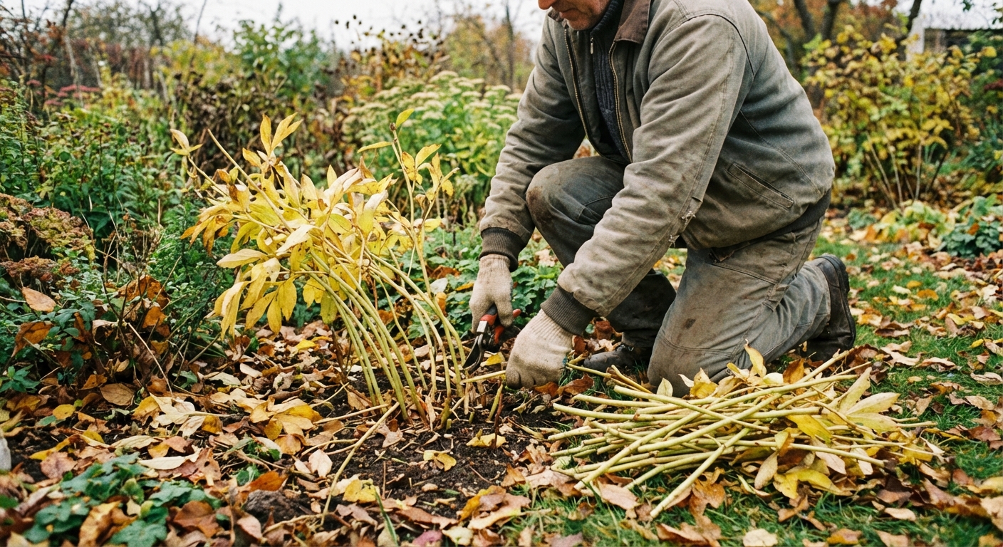 Featured image for Peony Fall Cleanup