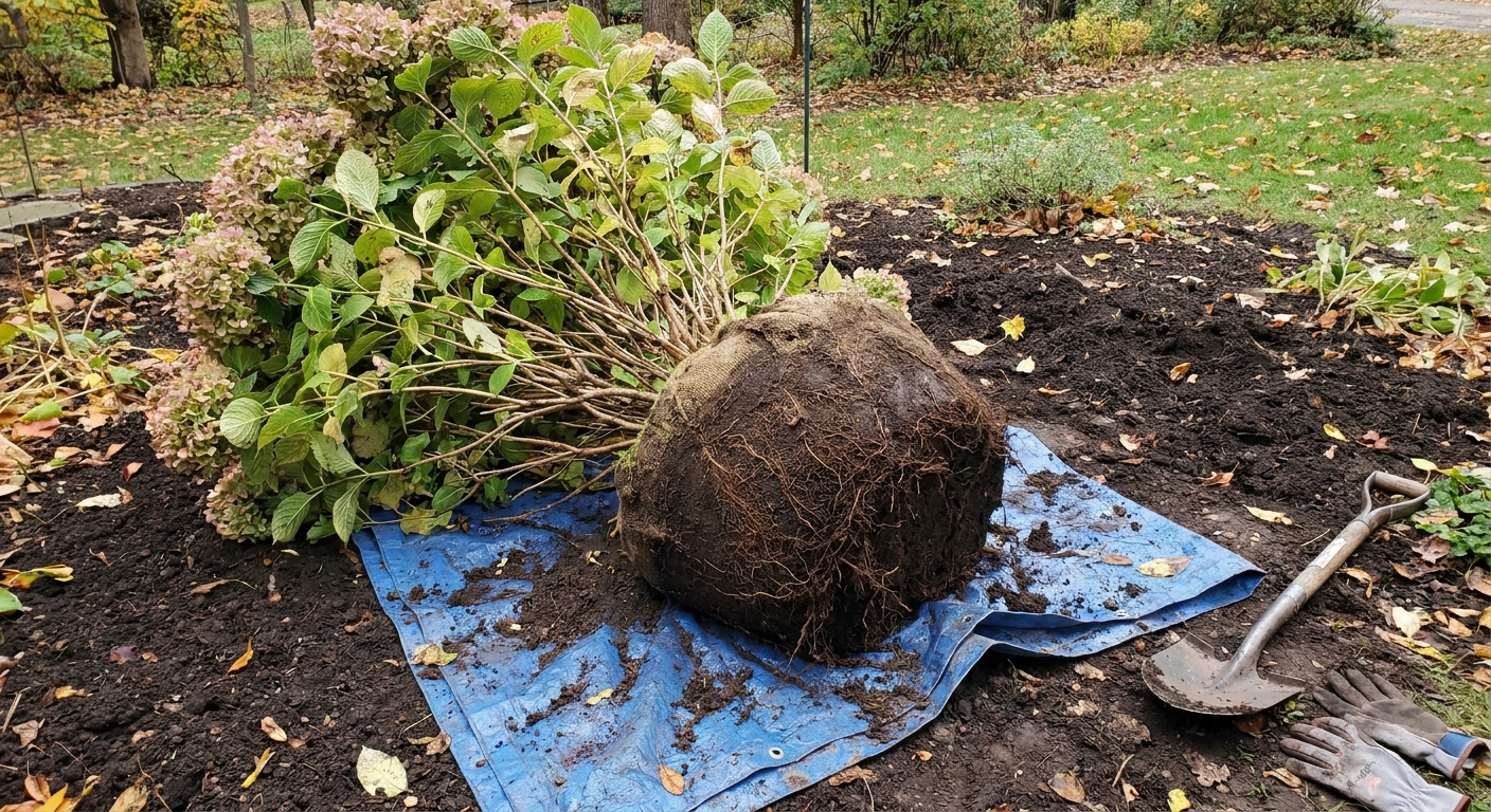 Transplanting an Established Hydrangea