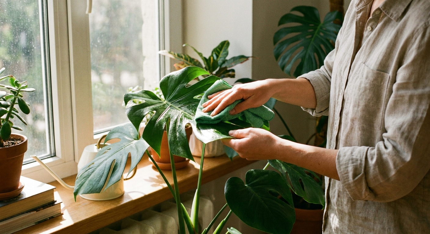 Featured image for How to Clean Houseplant Leaves