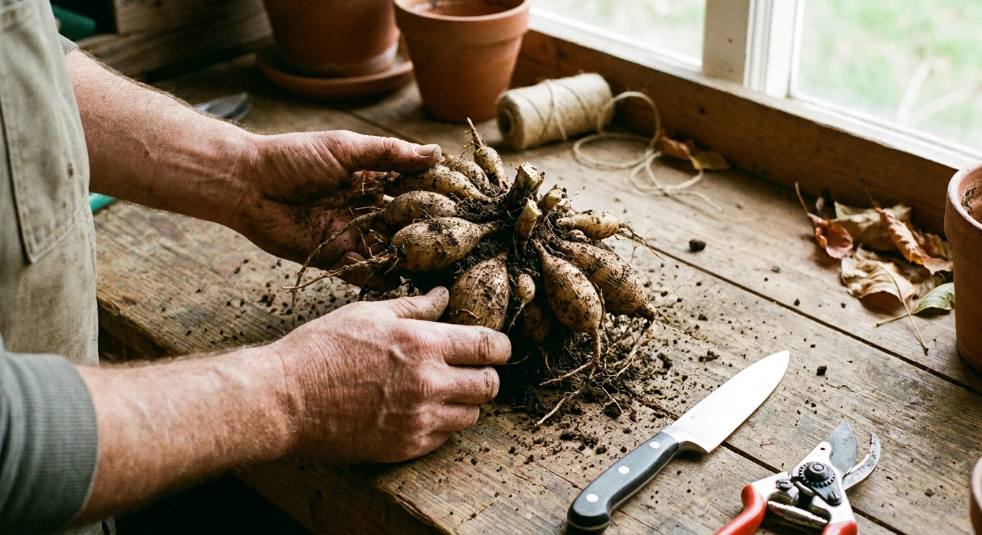Featured image for Divide Dahlia Tuber Clumps Before Spring