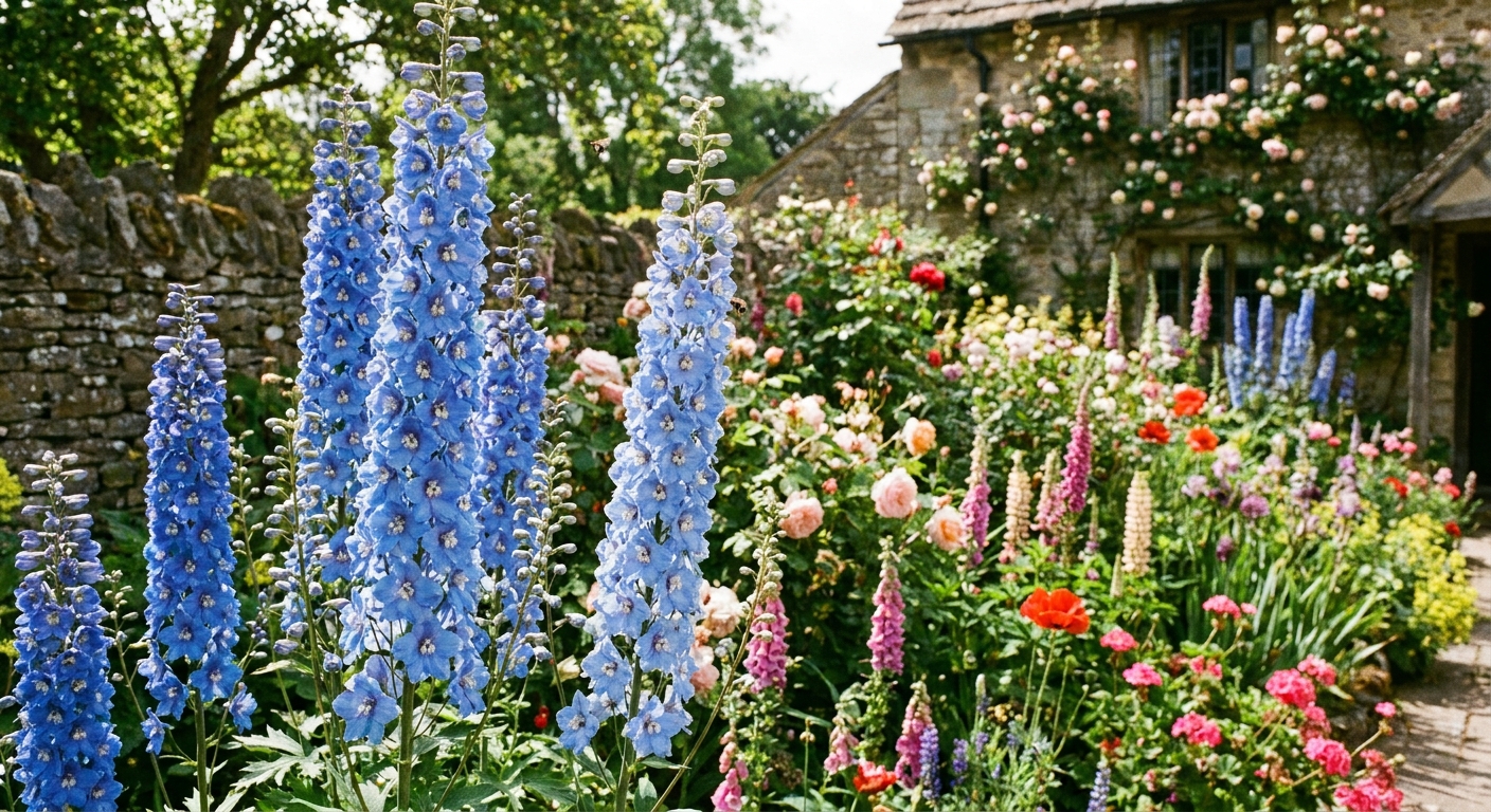 Featured image for Delphinium Care and Staking
