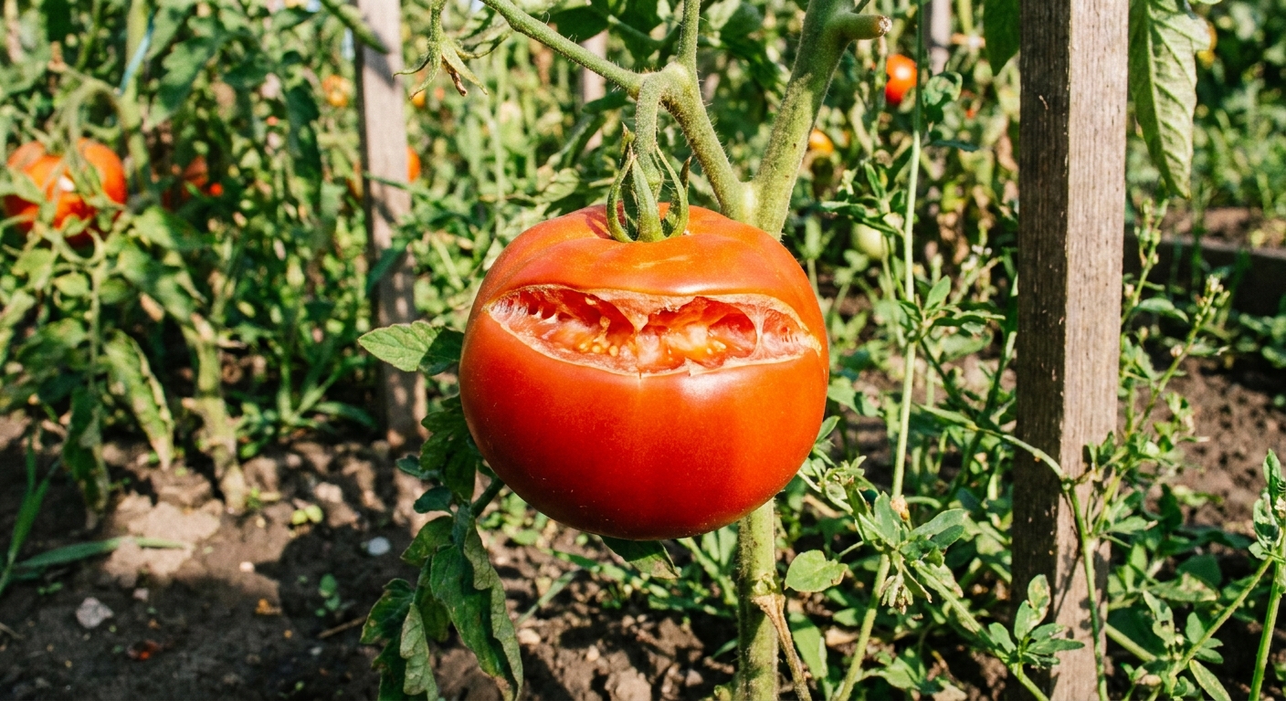Featured image for Why Tomatoes Crack and Split (and How to Prevent It)