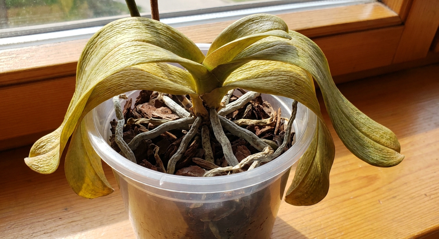 Featured image for Revive a Severely Dehydrated Phalaenopsis Orchid