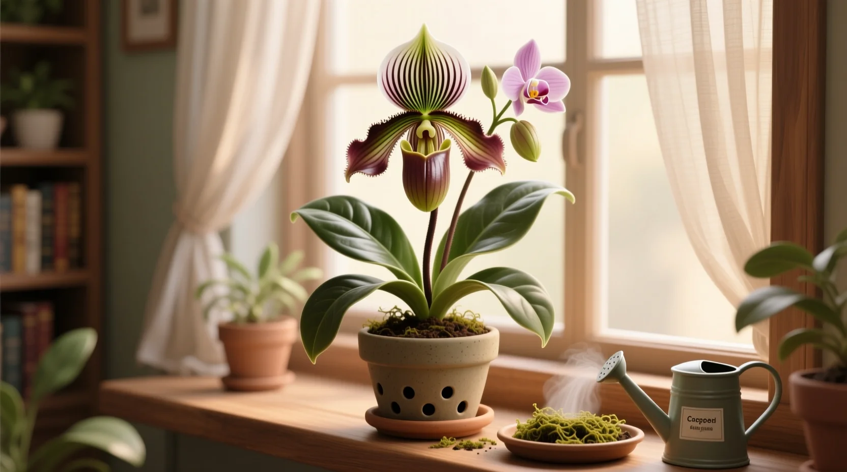 Featured image for Paphiopedilum (Lady Slipper) Orchid Care