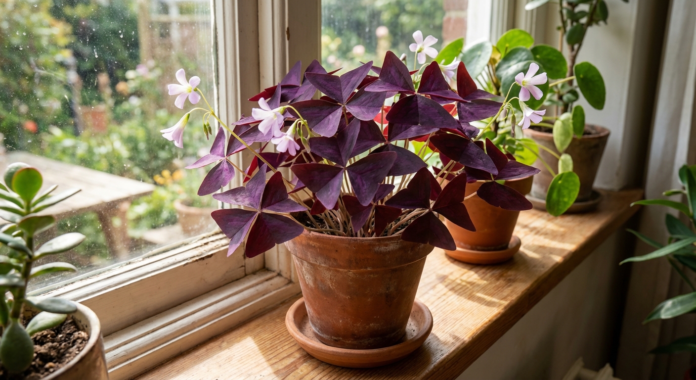 Featured image for Oxalis (Purple Shamrock) Care Indoors