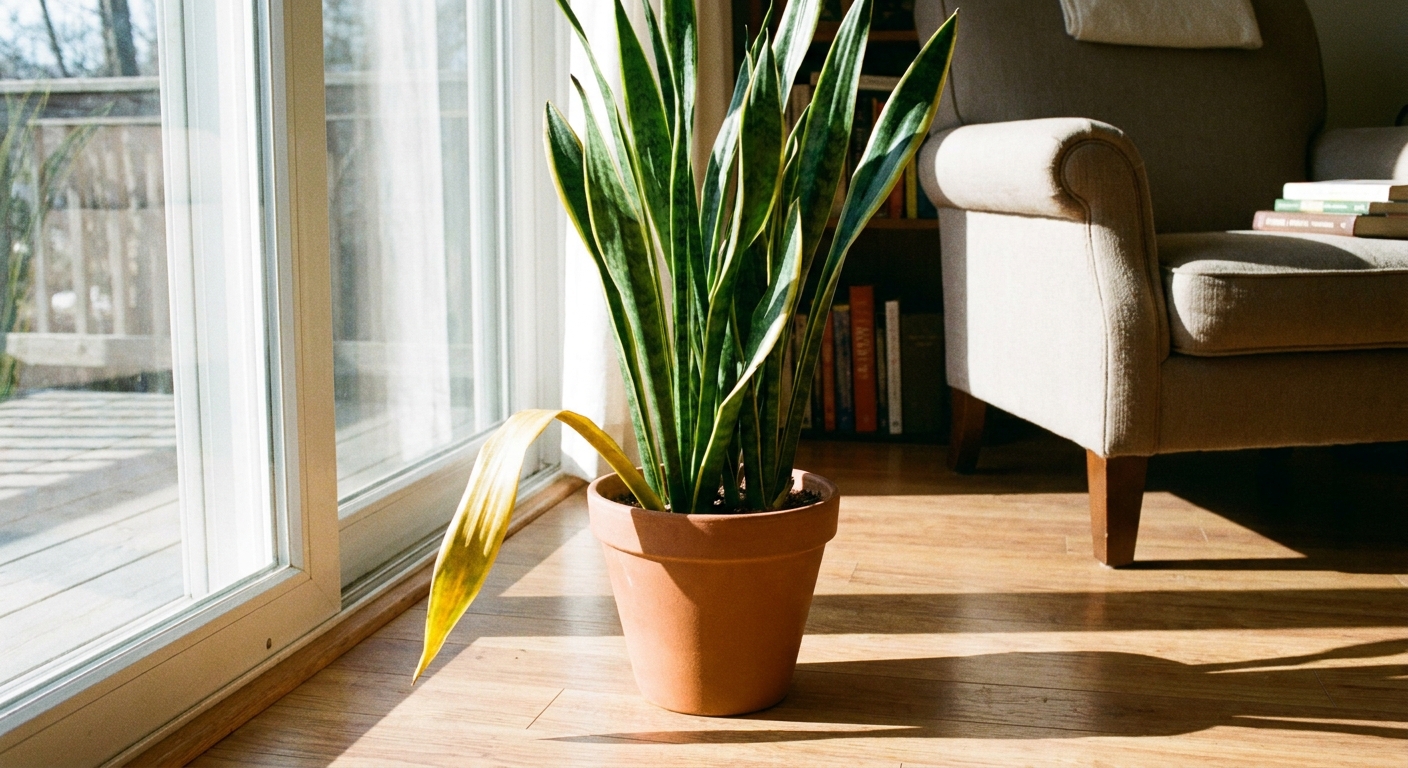 Featured image for Why Is My Snake Plant Turning Yellow? 9 Common Causes and What to Do
