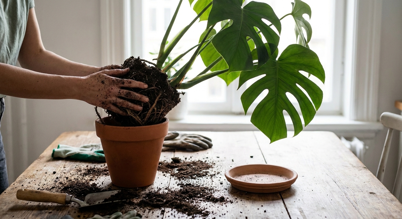 Featured image for How to Repot a Monstera