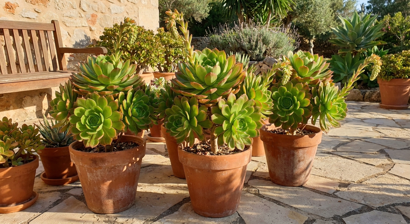 Featured image for Aeonium Care: Summer Dormancy, Watering, and Offsets